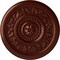 Ekena Millwork Marseille Ceiling Medallion (Fits Canopies up to 4 1/4"), 16 1/8"OD x 5/8"P, Antique Copper CM16MAACS - alternate 1